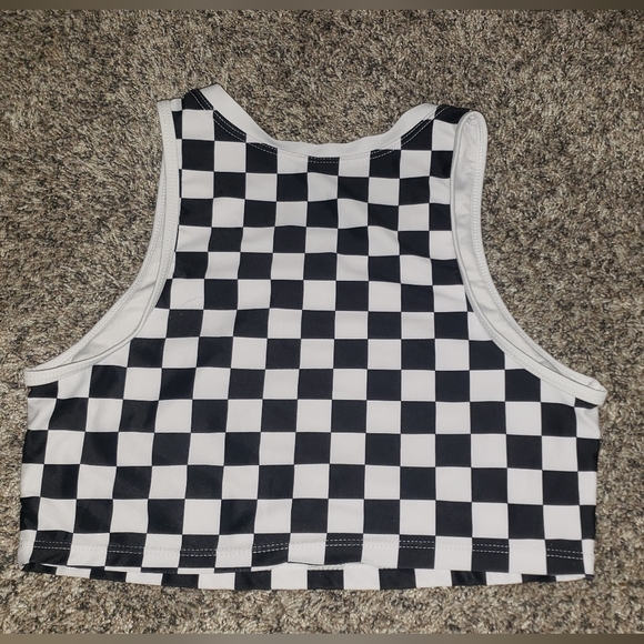 H&M| Checkered Crop Top - Picture 4 of 4